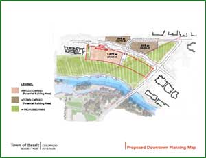 PROPOSED Downtown Planning Map With Acreages